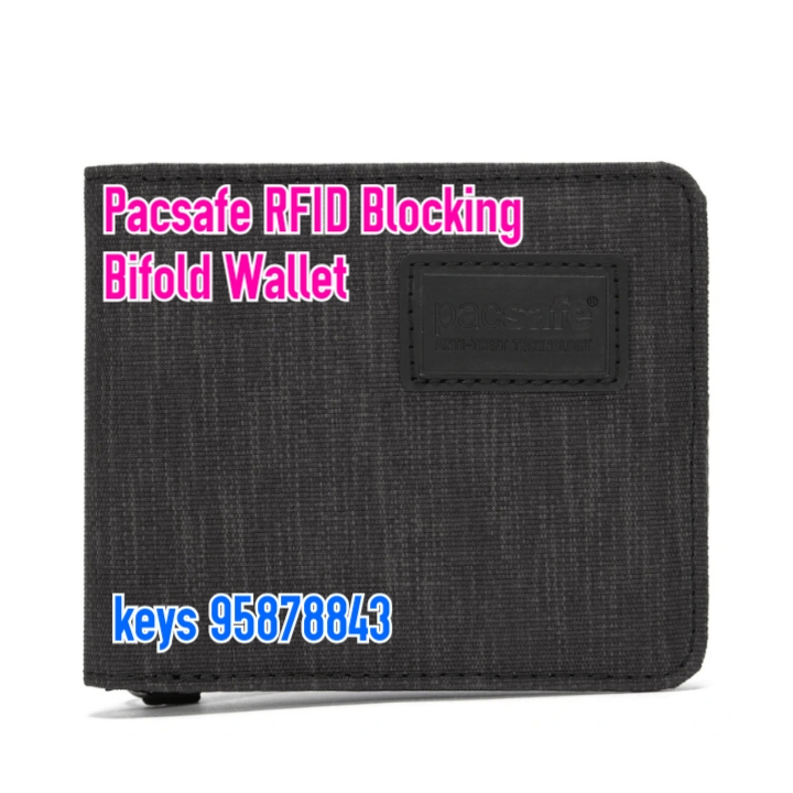 Pacsafe RFIDsafe RFID Blocking Bifold Wallet -carbon